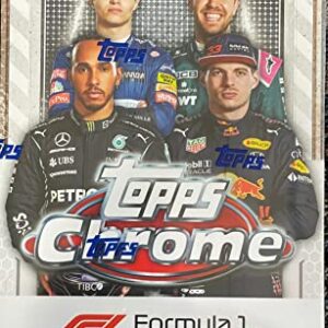 2021 Topps Formula 1 Chrome Racing Hobby Box (18 Packs/4 Cards: 7 Refractors)