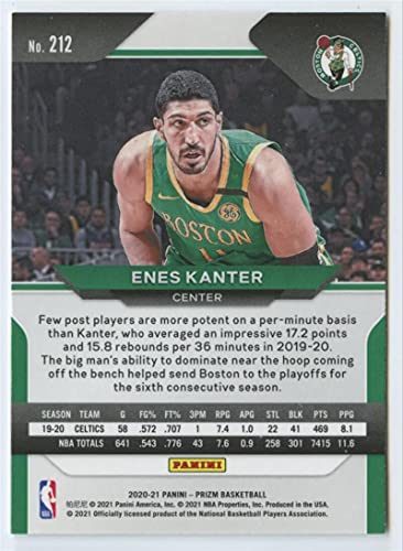 2020-21 Panini Prizm #212 Enes Kanter Boston Celtics NBA Basketball Trading Card