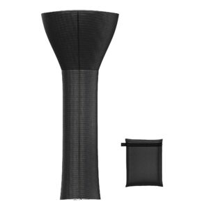 east oak patio heater covers with 300d oxford fabric, zipper, storage bag, waterproof, dustproof, wind-resistant, sunlight-resistant, snow-resistant, 89'' height x 33" dome x 19" base, black, 1 pack