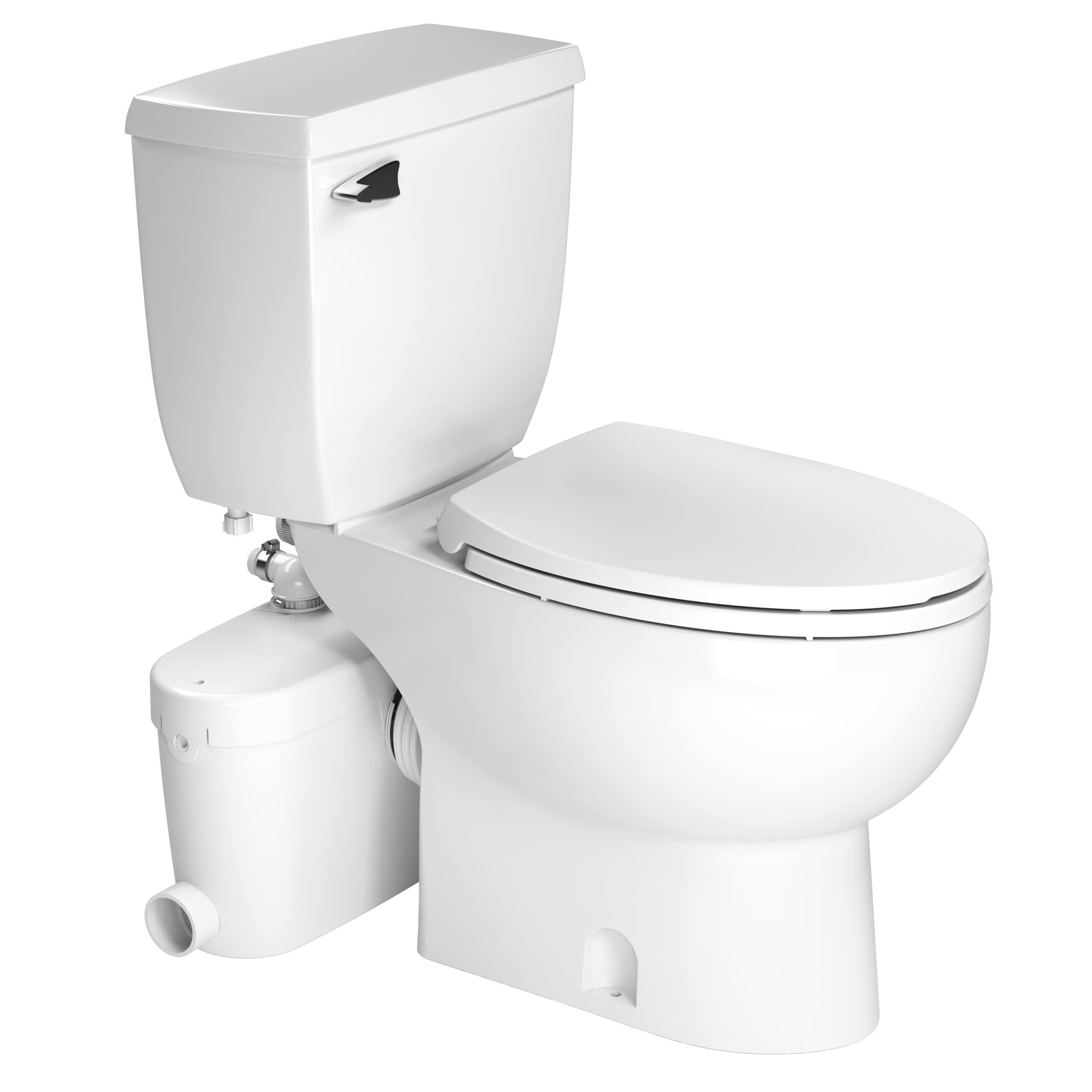 SANIFLO Saniaccess 3 + Toilet Bowl Elongated + Toilet Tank Bundle - Residential - White