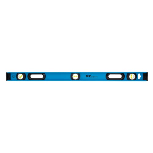 OX TOOLS Trade 36-Inch Aluminum "I" Beam Level with Vial Window | Magnetic & Reinforced End Caps