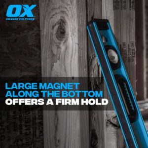 OX TOOLS Trade 36-Inch Aluminum "I" Beam Level with Vial Window | Magnetic & Reinforced End Caps