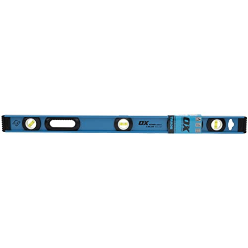 OX TOOLS Trade 32-Inch Aluminum "I" Beam Level with Vial Window | Magnetic & Reinforced End Caps