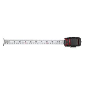 TAJIMA Tape Measure - 16ft/5m x 1in GS-Lock Measuring Tape with Compatible Clip & Horned Magnetic Hook - GS-MC16/5MBW