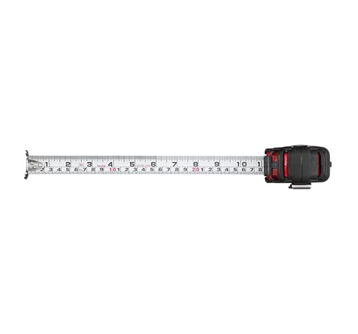 TAJIMA Tape Measure - 16ft/5m x 1in GS-Lock Measuring Tape with Compatible Clip & Horned Magnetic Hook - GS-MC16/5MBW