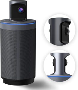 nexigo meeting 360 (gen 2), 8k captured ai-powered framing & speaker tracking, plug & play, 1080p hd 360-degree smart video conference camera, 8 noise-cancelling microphones