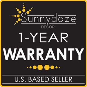 Sunnydaze 7-Foot Patio Heater Cover - Black 210D PVC - Top to Bottom Zipper Closure - For Use with Standup Propane Heaters