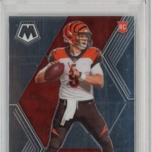 Graded 2020 Panini Mosaic Joe Burrow #201 Rookie RC Football Card PSA 9 Mint