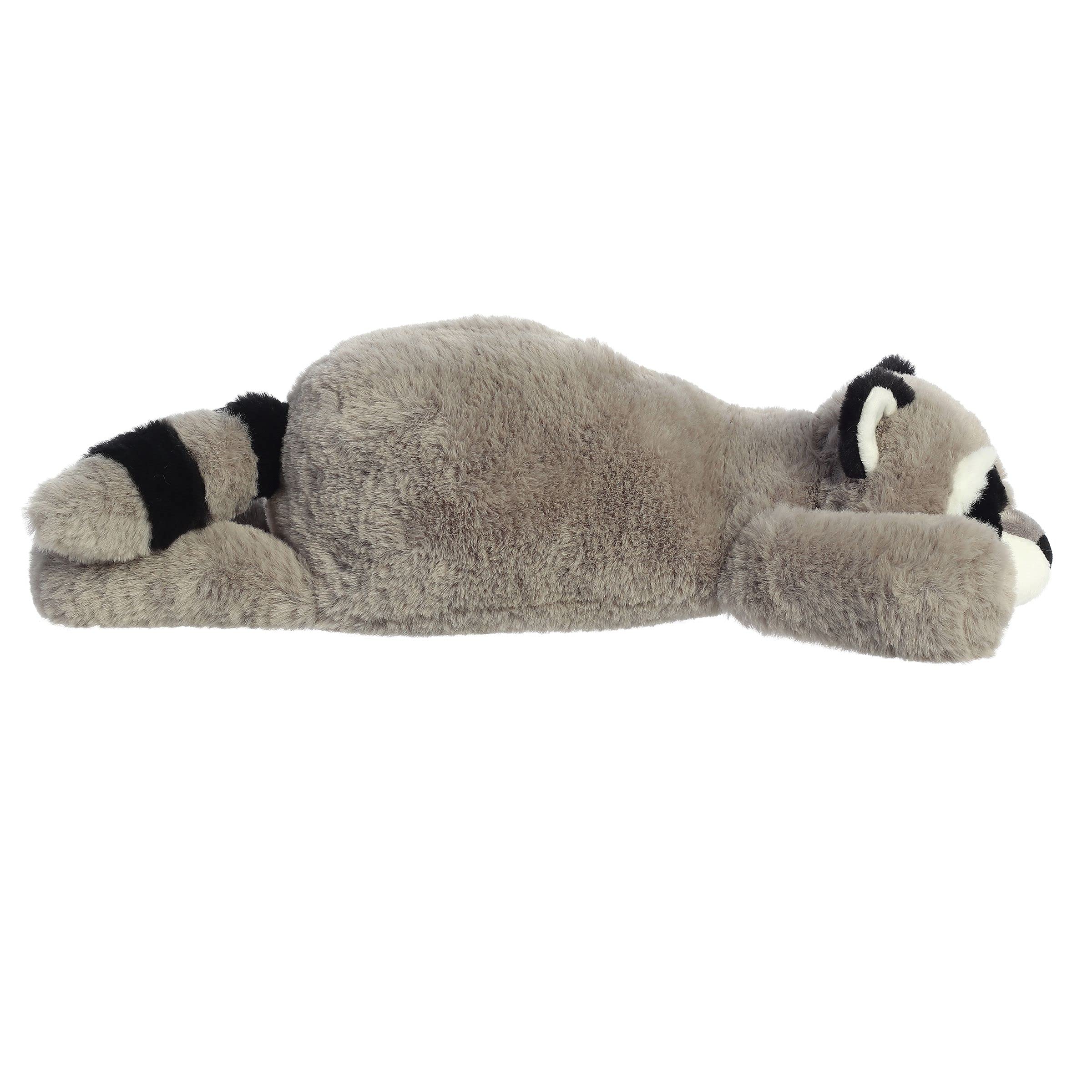 Aurora® Laid-Back Snoozles™ Raccoon Stuffed Animal - Cuddly Comfort - Imaginative Playtime - Gray 18 Inches