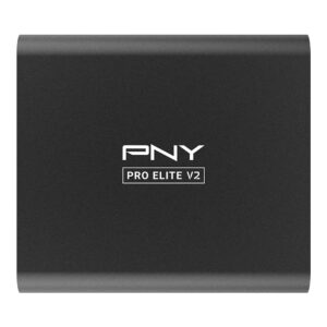 pny pro elite v2 500gb usb 3.2 gen 2x1 type-c portable solid state drive (ssd) – (psd0cs2160-500-rb)