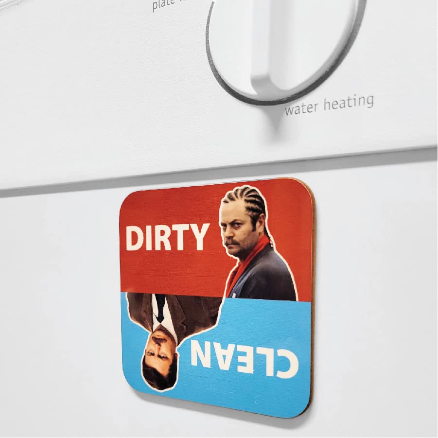 Ron Swanson Dirty Clean Dishwasher Magnet