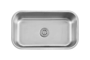 zuhne 30-inch stainless steel single bowl undermount kitchen sink