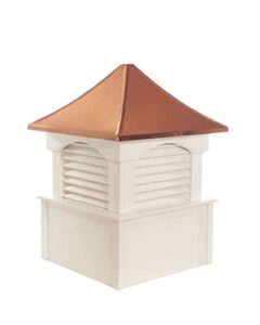 good directions cl26v carlisle vinyl 26 inches square x 35 inches high for a 1 car garage or shed cupola, white