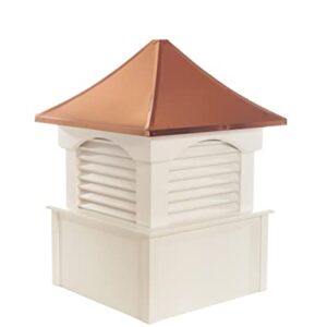 Good Directions CL26V Carlisle Vinyl 26 Inches Square x 35 Inches High for a 1 Car Garage or Shed Cupola, White