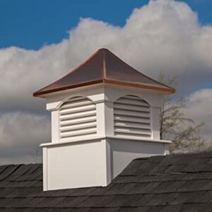 Good Directions CL26V Carlisle Vinyl 26 Inches Square x 35 Inches High for a 1 Car Garage or Shed Cupola, White