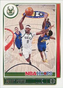 2021-22 panini nba hoops #123 bobby portis milwaukee bucks official nba basketball card in raw (nm or better) condition