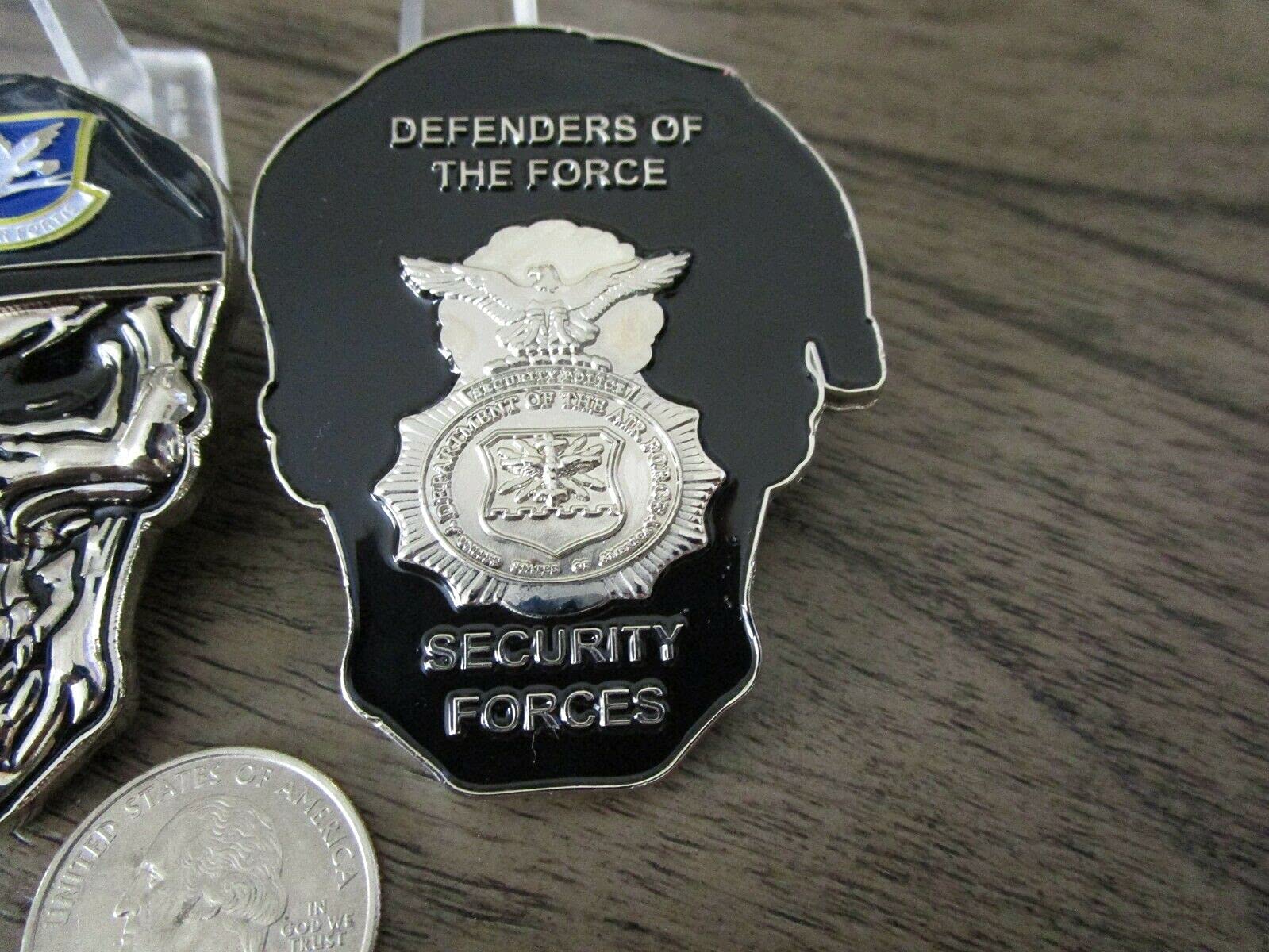 USAF Security Forces MP's SF Defenders of The Force Reapers Skull Challenge Coin