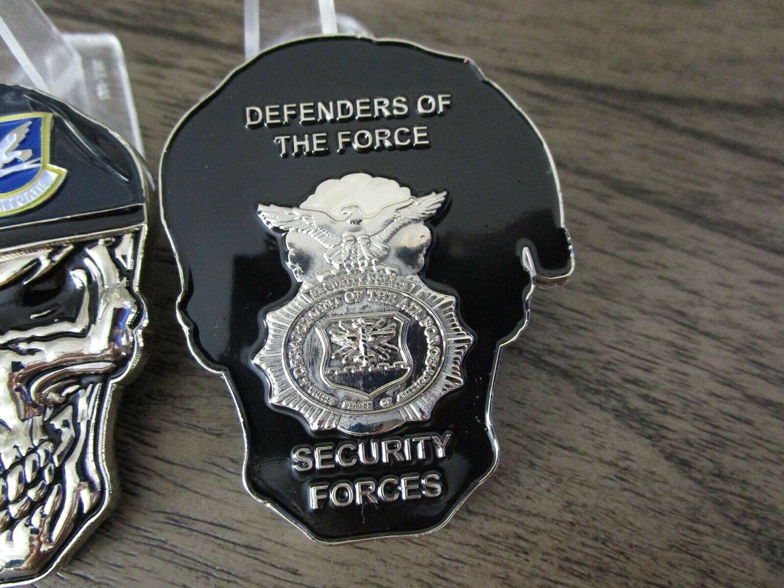 USAF Security Forces MP's SF Defenders of The Force Reapers Skull Challenge Coin