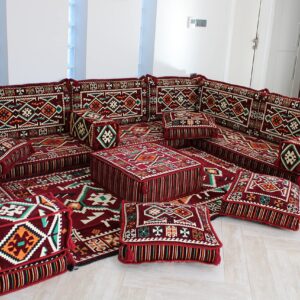 Arabic U Shaped Floor Sofa,Arabic Floor Seating,Arabic Floor Sofa,Arabic Majlis Sofa,Arabic Couches,Floor Seating Sofa MA 43 (High Quality FOAM)