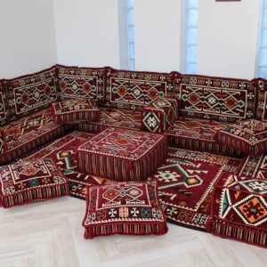 Arabic U Shaped Floor Sofa,Arabic Floor Seating,Arabic Floor Sofa,Arabic Majlis Sofa,Arabic Couches,Floor Seating Sofa MA 43 (High Quality FOAM)