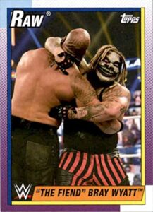 2021 topps heritage wwe #43 the fiend bray wyatt official world wrestling entertainment trading card in raw (nm or better) condition