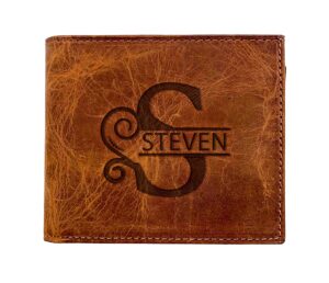 personalized leather wallet for men, anniversary gifts for husband, personalized birthday gifts for dad, boyfriend, son, fiance, fathers day gifts, custom wallets for men, leather men wallet