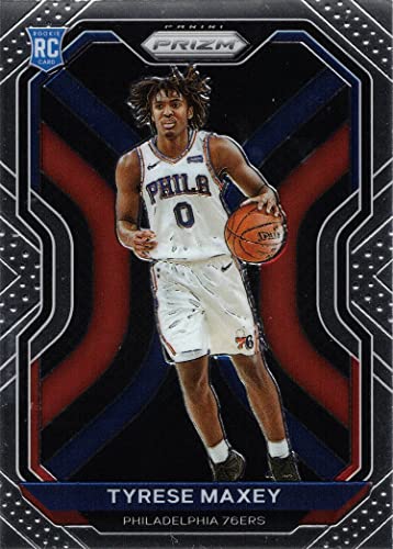 2020-21 Panini Prizm Basketball #256 Tyrese Maxey Rookie Card