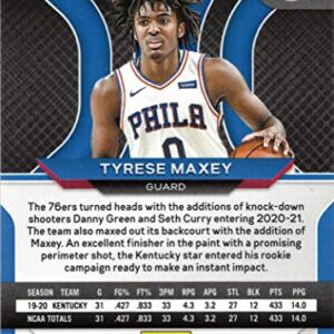 2020-21 Panini Prizm Basketball #256 Tyrese Maxey Rookie Card