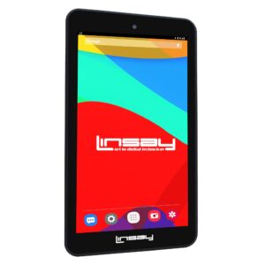 LINSAY 7" 2GB RAM 32GB Storage Android 12 Tablet with Pop Holder and Pen Stylus