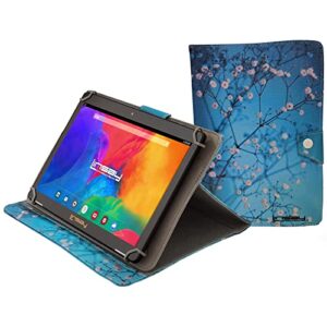 LINSAY 10.1" 1280x800 IPS 2GB RAM 32GB Android 11 Tablet with Marble Case Flowers Shape, Pop Holder and Pen Stylus