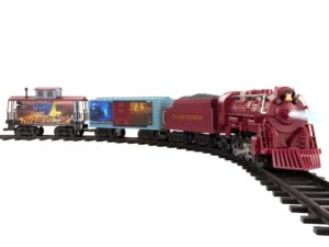 lionel polar freight ready-to-play battery powered model train set with remote