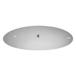 celestial 30" round flat burner pan, stainless steel, 1/2" npt, 18 gauge, for outdoor gas fire pits (compatible with celestial 18” and 24” round burner rings)