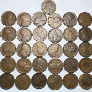 1914 P Lincoln Wheat Cent Penny Roll 50 Coins Penny Seller Good