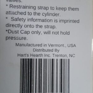 Hart's Hearth & Homestead Propane/LP Tank OPD Valve Dust Cap ; Pack of 4, Made in The USA Blue