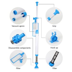 Poolzilla Spa Wand for Cleaning Pools and Spas, Comes with 3 Interchangeable Nozzles, Collect Dirt, Debris & More