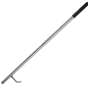 RAOMEIDE Outdoor Fire Poker for Fire Pit Camping, Campfire Poker for Fire Pit 32", Stainless Steel Fire Pit Poker Stick, Fireplace Poker Tools (Black)