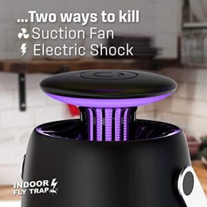 Exterminator’s Choice - Indoor Fly Trap - Attracts, Zaps, and Traps - Sleek, Modern Way to Keep Bugs at Bay - Attracts Mosquitoes, Fruit Flies, Moths, Gnats and More - Fruit Fly Trap Indoor