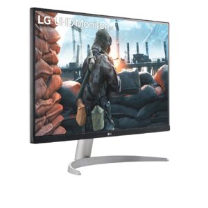 LG 27UP600-W 27" 4K UHD IPS Monitor, DCI-P3 95%, 5ms (GTG), HDMI, VESA DisplayHDR 400, AMD FreeSync, Black Stabilizer, OnScreen Control, Reader Mode, White