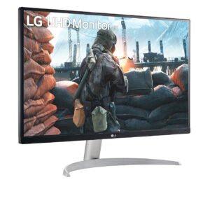 LG 27UP600-W 27" 4K UHD IPS Monitor, DCI-P3 95%, 5ms (GTG), HDMI, VESA DisplayHDR 400, AMD FreeSync, Black Stabilizer, OnScreen Control, Reader Mode, White