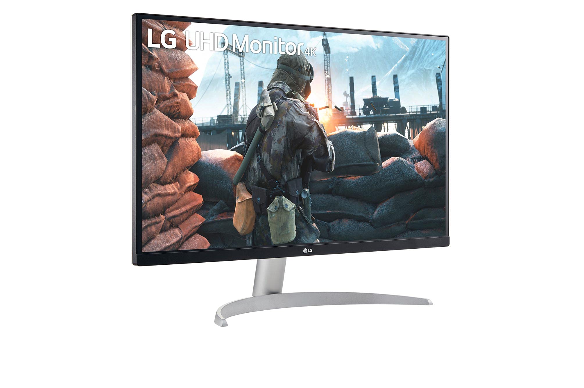 LG 27UP600-W 27" 4K UHD IPS Monitor, DCI-P3 95%, 5ms (GTG), HDMI, VESA DisplayHDR 400, AMD FreeSync, Black Stabilizer, OnScreen Control, Reader Mode, White