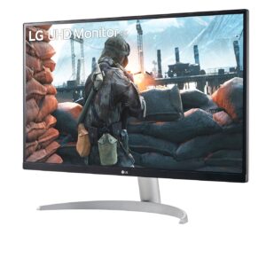 LG 27UP600-W 27" 4K UHD IPS Monitor, DCI-P3 95%, 5ms (GTG), HDMI, VESA DisplayHDR 400, AMD FreeSync, Black Stabilizer, OnScreen Control, Reader Mode, White