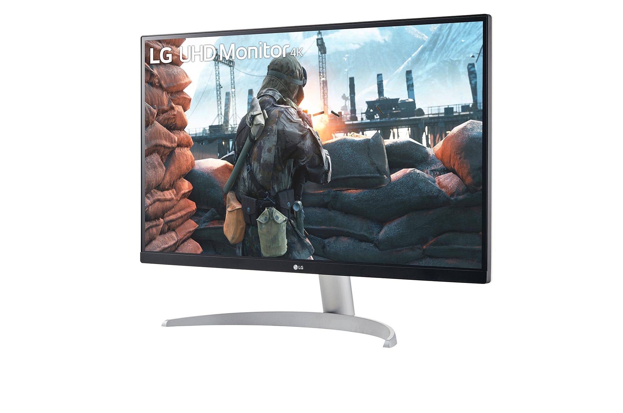 LG 27UP600-W 27" 4K UHD IPS Monitor, DCI-P3 95%, 5ms (GTG), HDMI, VESA DisplayHDR 400, AMD FreeSync, Black Stabilizer, OnScreen Control, Reader Mode, White