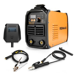 Goplus MMA/TIG 200 Stick Welder, 110V/220V Hot Start ARC Welding Machine, IGBT Digital Display LCD with Electrode Holder Face Shield