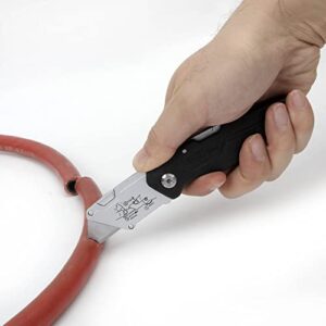 Hyper Tough FOLDING LOCK-BACK UTILITY KNIFE Quick-Change Blade DURABLE HANDLE