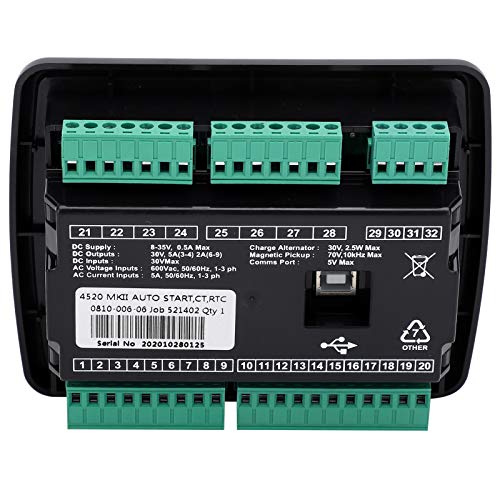 DSE4520 Generator Auto Mains Failure Control Module, Generator Monitor, Direct Deep Sea Repacement