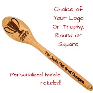 Chili Cook Off Trophy, Wooden Engraved Cooking Spoon, Personalized Cooking Competition Award Personalized, Chili Champion Prize, First Place Cooking Spoon (Round Spoon)