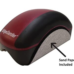 Milescraft 1621 Edge Sander - Dual Edge Sanding Tool – V-Groove Sands both Edges Simultaneously on Boards from ¼ to 1-1/2 in. - Saves Time - Uses any 5 in. Hook and Loop Sanding Disk