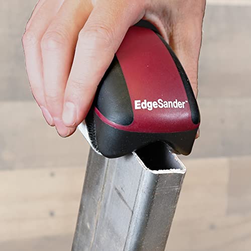 Milescraft 1621 Edge Sander - Dual Edge Sanding Tool – V-Groove Sands both Edges Simultaneously on Boards from ¼ to 1-1/2 in. - Saves Time - Uses any 5 in. Hook and Loop Sanding Disk