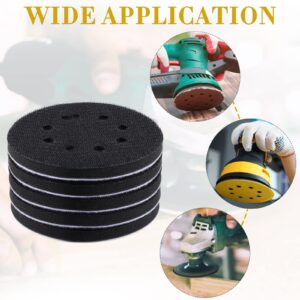 10 Pcs Soft Density Interface Pads 5 Inch 8 Holes Hook and Loop Sponge Cushion Buffer Backing Pad Foam Sanding Interface Pads for Orbital Sander Automotive Woodworking Polishing