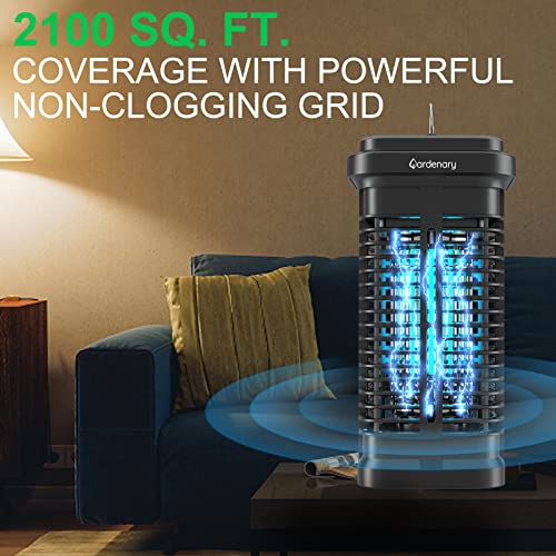 Gardenary Bug Zapper 20W for Outdoor and Indoor, 4200V Electric Mosquito Zapper, Mosquito Killer, Waterproof Fly Zapper Outdoor, Electronic Mosquito Lamp, Fly Insect Trap for Patio Home Backyard